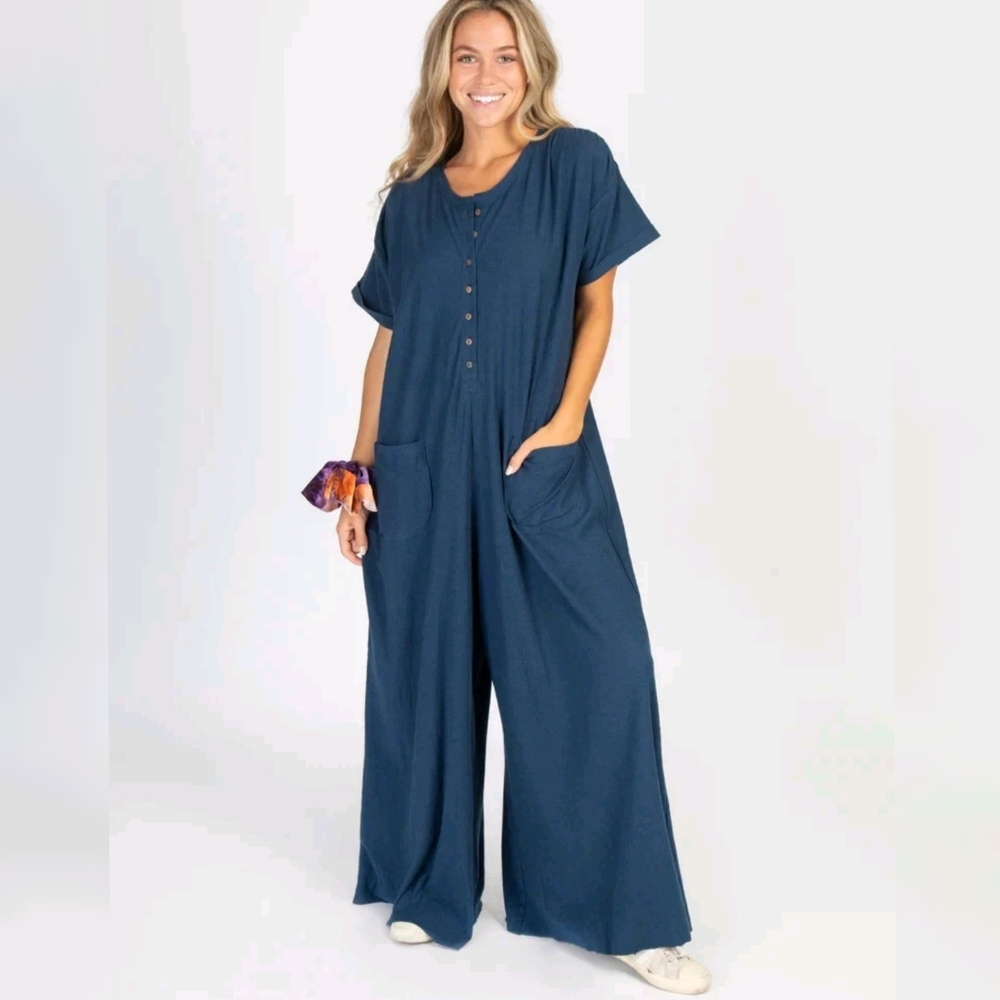 NATURAL LIFE Blue Jumpsuit